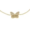 Sutton Pavé Butterfly Gold-Tone Stainless Steel Station Bracelet Sutton Pavé Butterfly Gold-Tone Stainless Steel Station Bracelet
