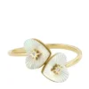 Sutton Radiant Love Gold-Tone Stainless Steel Mother-of-Pearl Heart Toi Et Moi Ring Sutton Radiant Love Gold-Tone Stainless Steel Mother-of-Pearl Heart Toi Et Moi Ring