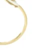 Sutton Radiant Love Gold-Tone Stainless Steel Mother-of-Pearl Heart Toi Et Moi Ring Sutton Radiant Love Gold-Tone Stainless Steel Mother-of-Pearl Heart Toi Et Moi Ring