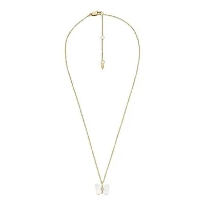 Sutton Radiant Wings White Mother-of-Pearl Butterfly Chain Necklace Sutton Radiant Wings White Mother-of-Pearl Butterfly Chain Necklace