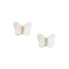 Sutton Radiant Wings White Mother-of-Pearl Stud Butterfly Earrings Sutton Radiant Wings White Mother-of-Pearl Stud Butterfly Earrings