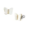 Sutton Radiant Wings White Mother-of-Pearl Stud Butterfly Earrings Sutton Radiant Wings White Mother-of-Pearl Stud Butterfly Earrings