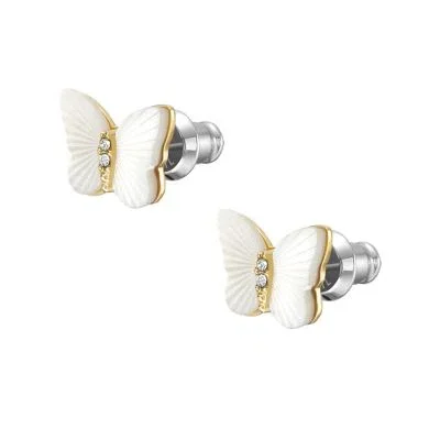 Sutton Radiant Wings White Mother-of-Pearl Stud Butterfly Earrings Sutton Radiant Wings White Mother-of-Pearl Stud Butterfly Earrings