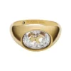Sutton Shaky Glitz Gold-Tone Stainless Steel Moon and Star Signet Ring Sutton Shaky Glitz Gold-Tone Stainless Steel Moon and Star Signet Ring