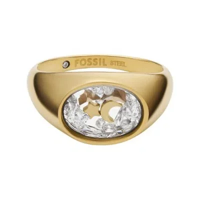 Sutton Shaky Glitz Gold-Tone Stainless Steel Moon and Star Signet Ring Sutton Shaky Glitz Gold-Tone Stainless Steel Moon and Star Signet Ring