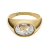 Sutton Shaky Glitz Gold-Tone Stainless Steel Moon and Star Signet Ring Sutton Shaky Glitz Gold-Tone Stainless Steel Moon and Star Signet Ring