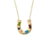 Sutton The Good Luck Collection Gold-Tone Stainless Steel Horseshoe Pendant Necklace Sutton The Good Luck Collection Gold-Tone Stainless Steel Horseshoe Pendant Necklace