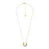 Sutton The Good Luck Collection Gold-Tone Stainless Steel Horseshoe Pendant Necklace Sutton The Good Luck Collection Gold-Tone Stainless Steel Horseshoe Pendant Necklace