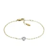 Sutton Tokens Of Affection Two-Tone Stainless Steel Chain Bracelet Sutton Tokens Of Affection Two-Tone Stainless Steel Chain Bracelet