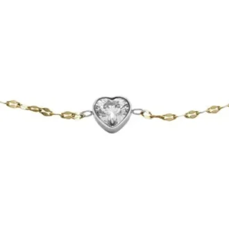Sutton Tokens Of Affection Two-Tone Stainless Steel Chain Bracelet