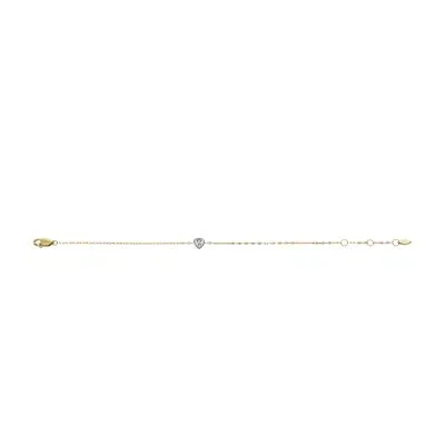 Sutton Tokens Of Affection Two-Tone Stainless Steel Chain Bracelet Sutton Tokens Of Affection Two-Tone Stainless Steel Chain Bracelet