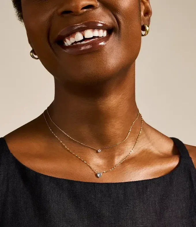 Sutton Tokens Of Affection Two-Tone Stainless Steel Chain Necklace Sutton Tokens Of Affection Two-Tone Stainless Steel Chain Necklace