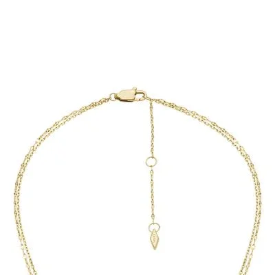 Sutton Tokens Of Affection Two-Tone Stainless Steel Chain Necklace Sutton Tokens Of Affection Two-Tone Stainless Steel Chain Necklace