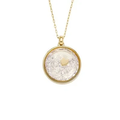 Sutton Yours Truly Gold-Tone Stainless Steel Pendant Necklace Sutton Yours Truly Gold-Tone Stainless Steel Pendant Necklace