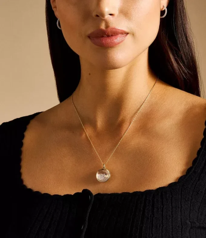 Sutton Yours Truly Gold-Tone Stainless Steel Pendant Necklace Sutton Yours Truly Gold-Tone Stainless Steel Pendant Necklace