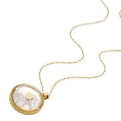 Sutton Yours Truly Gold-Tone Stainless Steel Pendant Necklace Sutton Yours Truly Gold-Tone Stainless Steel Pendant Necklace