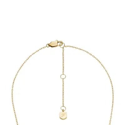 Sutton Yours Truly Gold-Tone Stainless Steel Pendant Necklace Sutton Yours Truly Gold-Tone Stainless Steel Pendant Necklace