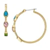 The Good Luck Collection Gold-Tone Stainless Steel Hoop Earrings The Good Luck Collection Gold-Tone Stainless Steel Hoop Earrings