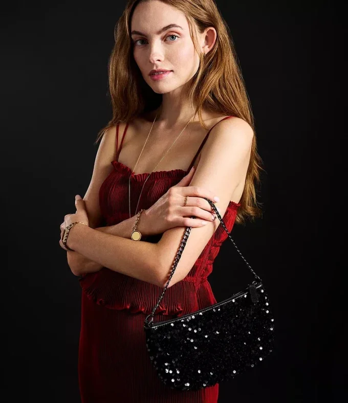 The Wizard of Oz x Fossil Special-Edition Black Sequin Jolie Bag The Wizard of Oz x Fossil Special-Edition Black Sequin Jolie Bag