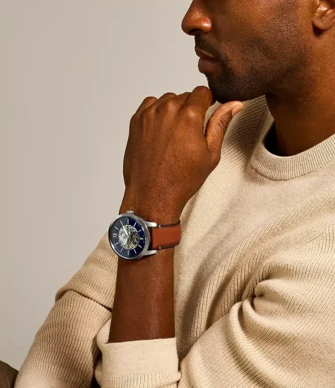 Townsman 48mm Automatic Light Brown Leather Watch Townsman 48mm Automatic Light Brown Leather Watch