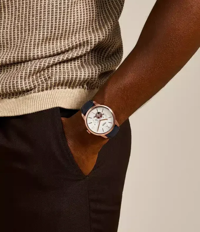 Townsman Automatic Navy Leather Watch Townsman Automatic Navy Leather Watch