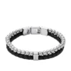 Townsman Beads Black Leather Multi-Strand Bracelet Townsman Beads Black Leather Multi-Strand Bracelet