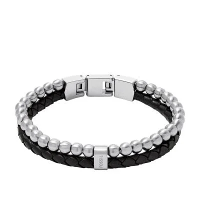 Townsman Beads Black Leather Multi-Strand Bracelet Townsman Beads Black Leather Multi-Strand Bracelet