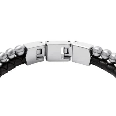 Townsman Beads Black Leather Multi-Strand Bracelet Townsman Beads Black Leather Multi-Strand Bracelet