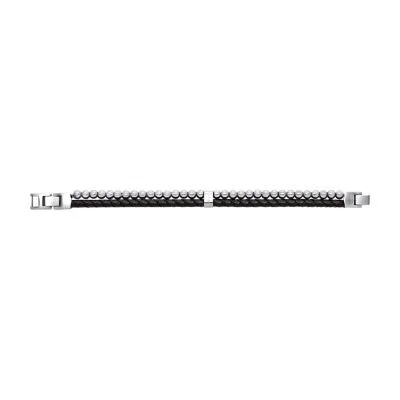 Townsman Beads Black Leather Multi-Strand Bracelet Townsman Beads Black Leather Multi-Strand Bracelet