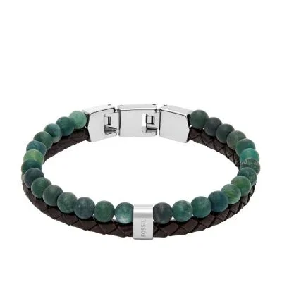 Townsman Beads Brown Leather Multi-Strand Bracelet Townsman Beads Brown Leather Multi-Strand Bracelet