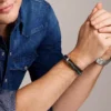 Townsman Beads Brown Leather Multi-Strand Bracelet Townsman Beads Brown Leather Multi-Strand Bracelet