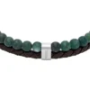 Townsman Beads Brown Leather Multi-Strand Bracelet Townsman Beads Brown Leather Multi-Strand Bracelet