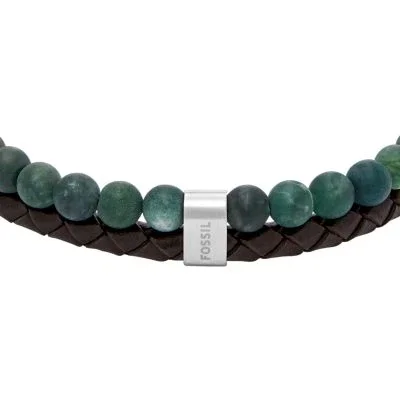 Townsman Beads Brown Leather Multi-Strand Bracelet Townsman Beads Brown Leather Multi-Strand Bracelet