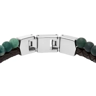 Townsman Beads Brown Leather Multi-Strand Bracelet Townsman Beads Brown Leather Multi-Strand Bracelet