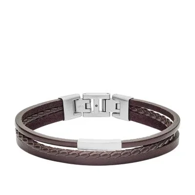 Townsman Brown Multi-Strand Leather Bracelet Townsman Brown Multi-Strand Leather Bracelet