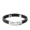 Townsman Leather Essentials Black Leather Multi-Strand Bracelet Townsman Leather Essentials Black Leather Multi-Strand Bracelet