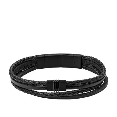 Townsman Multi-Strand Black Leather Bracelet Townsman Multi-Strand Black Leather Bracelet