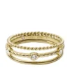 Val Vintage Heritage Gold-Tone Stainless Steel Prestack Ring Val Vintage Heritage Gold-Tone Stainless Steel Prestack Ring