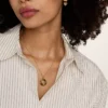 Virgo Sutton Zodiac Gold-Tone Stainless Steel Tiger’s Eye Pendant Necklace Virgo Sutton Zodiac Gold-Tone Stainless Steel Tiger’s Eye Pendant Necklace