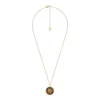Virgo Sutton Zodiac Gold-Tone Stainless Steel Tiger’s Eye Pendant Necklace Virgo Sutton Zodiac Gold-Tone Stainless Steel Tiger’s Eye Pendant Necklace