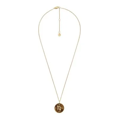 Virgo Sutton Zodiac Gold-Tone Stainless Steel Tiger’s Eye Pendant Necklace Virgo Sutton Zodiac Gold-Tone Stainless Steel Tiger’s Eye Pendant Necklace