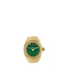 Watch Ring Two-Hand Gold-Tone Stainless Steel Watch Ring Two-Hand Gold-Tone Stainless Steel