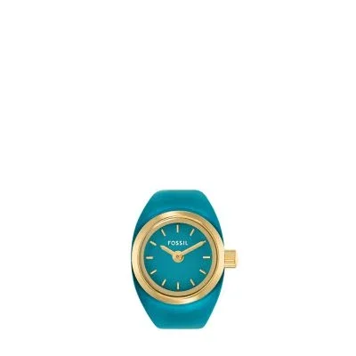 Watch Ring Two-Hand Gold-Tone Stainless Steel Watch Ring Two-Hand Gold-Tone Stainless Steel