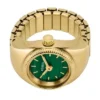 Watch Ring Two-Hand Gold-Tone Stainless Steel Watch Ring Two-Hand Gold-Tone Stainless Steel