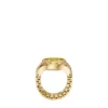 Watch Ring Two-Hand Gold-Tone Stainless Steel Watch Ring Two-Hand Gold-Tone Stainless Steel