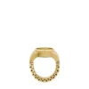 Watch Ring Two-Hand Gold-Tone Stainless Steel Watch Ring Two-Hand Gold-Tone Stainless Steel