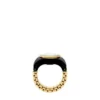 Watch Ring Two-Hand Gold-Tone Stainless Steel Watch Ring Two-Hand Gold-Tone Stainless Steel