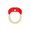 Watch Ring Two-Hand Gold-Tone Stainless Steel Watch Ring Two-Hand Gold-Tone Stainless Steel