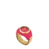 Watch Ring Two-Hand Pink Stainless Steel Watch Ring Two-Hand Pink Stainless Steel