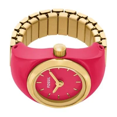 Watch Ring Two-Hand Pink Stainless Steel Watch Ring Two-Hand Pink Stainless Steel